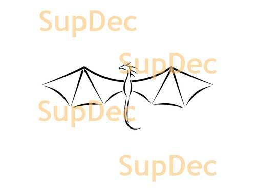 Autocollant mural en vinyle Dragon Art pour fenêtre de salle de bain #7
