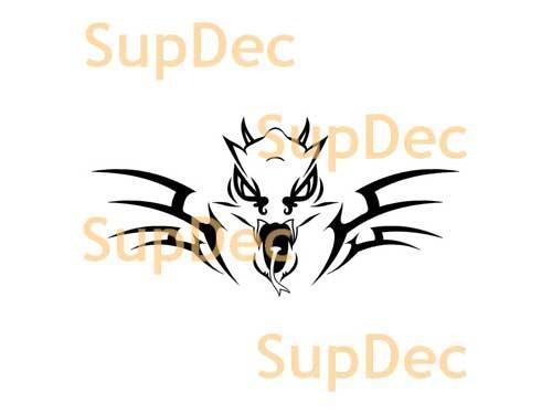 Dragon Vinyle Art Mur Fenêtre Autocollant Salle de Bain Décalcomanie #8
