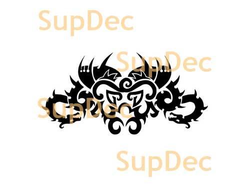 Autocollant mural en vinyle Dragon, pour fenêtre et salle de bains, #9
