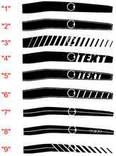 2008 et versions ultérieures Dodge Challenger Kit de bandes latérales supérieures pleine longueur 2