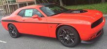 Kit de bandes latérales inférieures pour Dodge Challenger Devil Tail 2008 et plus 2