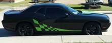 Kit de bandes de drapeau Dodge Challenger Side Accent Checker 2008 et plus 2