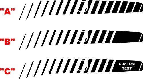 2008 et plus Dodge Challenger Kit de bandes latérales d'accent stroboscopique arrière