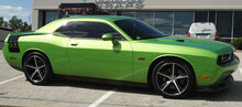Stickers de décalistes de kit de rayures rétro pour 2008 - 2020 Dodge Challenger
 2
