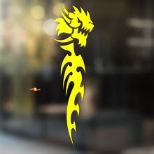 Autocollant Vinyle Universel Art Minimaliste Dragon Tribal_4