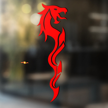 Autocollant Vinyle Universel Style Minimaliste Tribal Dragon_2
