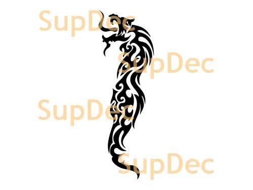 Autocollant mural en vinyle Dragon, pour fenêtre et salle de bains, #15
