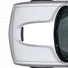 Autocollant en vinyle noir pour prise d'air capot Dodge Challenger 2015+_5