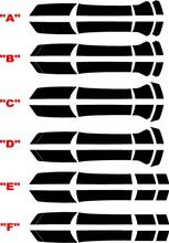 2010 Chevrolet Camaro Transformer 3 Style Rally Stripe Kit avec grille inférieure occultante
 2