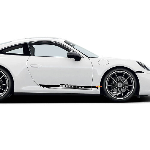 Kit d'autocollants vinyle bandes latérales 911 Carrera pour Porsche 911