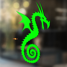 Dragon avec queue en spirale autocollant universel en vinyle_3