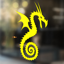 Dragon avec queue en spirale autocollant universel en vinyle_4