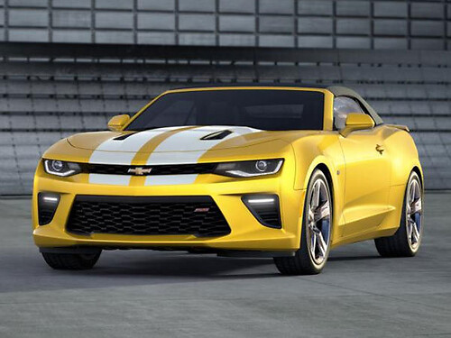 2016 et plus Chevrolet Camaro SS Convertible Factory Style Twin Rally Hood, Trunk et Spoiler Stripes
