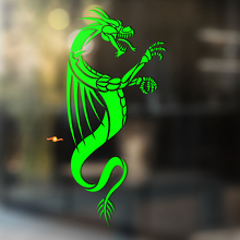 Dragon avec Ailes Aiguisées Autocollant Vinyle Universel_3