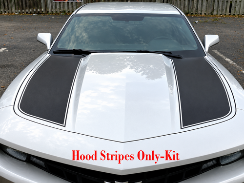 Outer Edge Stripe Pair Capot Autocollant vinyle pour Chevrolet Camaro 2010