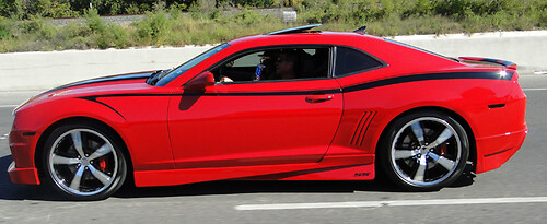 2010 - 2015 Chevrolet Camaro Bandes accentuées sur le côté supérieur complet de la queue du diable
 1