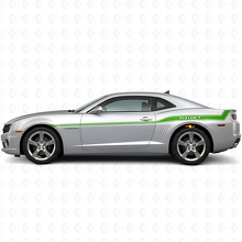 Kit de bandes latérales en vinyle à contour incurvé personnalisé pour Chevrolet Camaro 2010-15_3