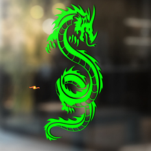 Autocollant Vinyle Universel Dragon Asiatique Courbé_2