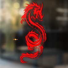 Autocollant Vinyle Universel Dragon Asiatique Courbé_3