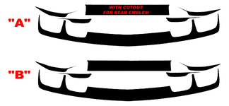 2010-2013 Chevrolet Camaro Coffre arrière et Fascia Blackout Vinyle Autocollants Kit d'autocollants