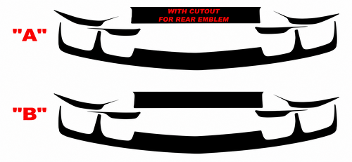 Rear Fascia Blackout Kit Coffre Autocollant vinyle pour Chevrolet Camaro 2010-2013