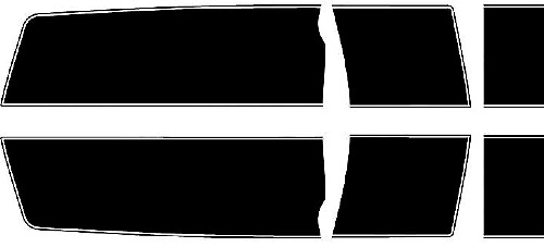 2010 Chevrolet Camaro Bumble Bee Style, kit de rayures de rallye de longueur étendue autocollants en vinyle
