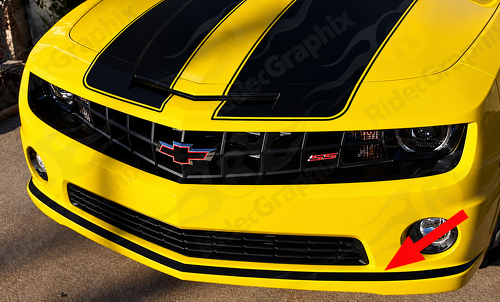 Lower Fascia Accent Stripe — Autocollant vinyle (pare-chocs avant) pour Chevrolet Camaro SS 2010-2013