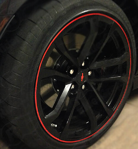 Kit de décalcomanies en vinyle à rayures pour jantes 19" et 20" pour Chevrolet Camaro 2010+