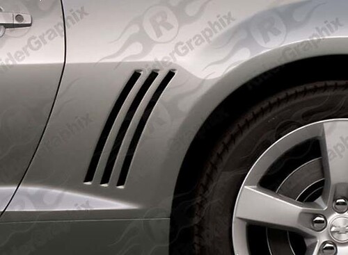 2010 - 2015 Chevrolet Camaro Panneau de quart arrière Autocollants occultants pour ventilation latérale
