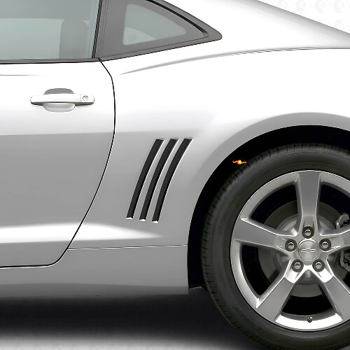 Kit de décalcomanies en vinyle bandes noires pour panneau arrière latéral pour Chevrolet Camaro 2010-2015