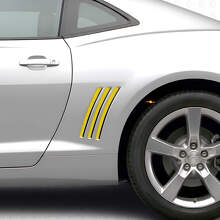 Kit de décalcomanies en vinyle bandes noires pour panneau arrière latéral pour Chevrolet Camaro 2010-2015_5