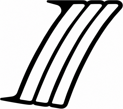 Triple Outer Vent Accent Pair — Autocollant vinyle (aile arrière) pour Chevrolet Camaro 2010-2015