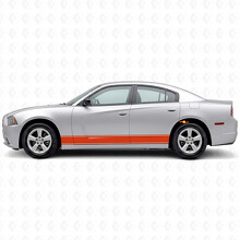 Paire 2011 - 2014 Charger Rocker Panel Stripe Kits Vinyl Stickers Stickers_4