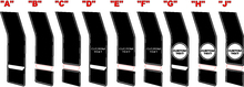 2011 - 2014 Charger Extended Super Bee Tail Arrière Q.P.Stripe Kits 2