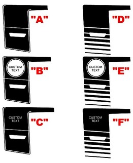 2011 - 2014 Kits de rayures de panneau de quart de style Charger Super Bee