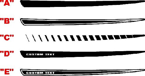Kits de rayures de lance de chargeur de capot de chargeur 2015 et plus