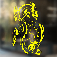 Autocollant Vinyle Universel Style Asiatique Dragon_4