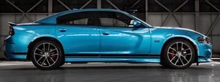 2015 et plus Dodge Charger SRT Scat Pack Style Rocker Panel Stripes