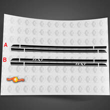 2015 et plus Dodge Charger SRT Scat Pack Style Rocker Panel Stripes 2