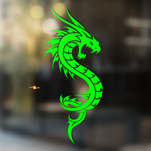 Autocollant Vinyle Universel Style Tribal Dragon Furieux_3