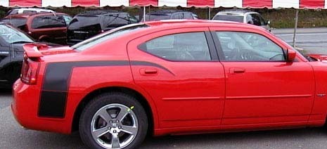 Kit d’autocollants en vinyle à bandes style griffes pour panneau latéral Dodge Charger 2006-2010