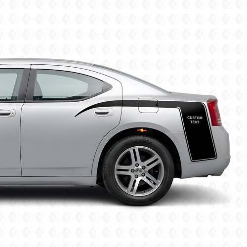 Autocollant vinyle à rayures griffes personnalisées pour bas de caisse Dodge Charger 2006-2010