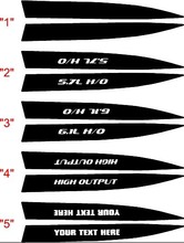 2006-2010 Kit d'autocollants de lance latérale pour capot Charger SRT 2