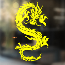 Autocollant Vinyle Universel Dragon Griffes Aiguisées Style Asiatique_4