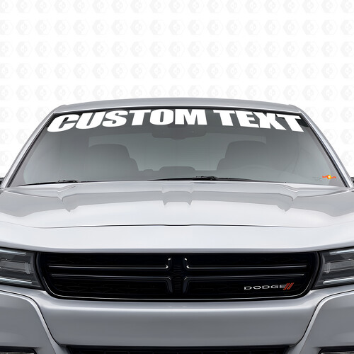 Autocollant vinyle personnalisé pour pare-brise Dodge Charger 2015-2026