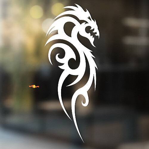 Autocollant Vinyle Universel Dragon Style Flamme Tribale