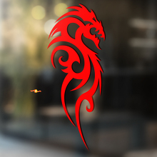 Autocollant Vinyle Universel Dragon Style Flamme Tribale_2