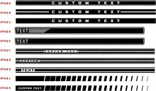 Kits de bandes de panneau à bascule Ford Mustang 2015 et plus 3