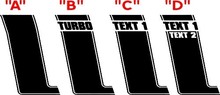 2015 & Up Ford Mustang BOSS Hood & Stripe Kit Vinyl Stickers Autocollants 2