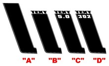 2013 Ford Mustang BOSS Hood & Stripe Kit Vinyl Stickers Autocollants 2